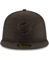 Men's Miami Dolphins Black On 59FIFTY Fitted Hat