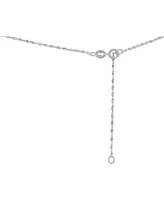 Blue Topaz (5 ct. t.w.) & Diamond Accent Pendant Necklace in 14k White Gold, 16" + 2" extender