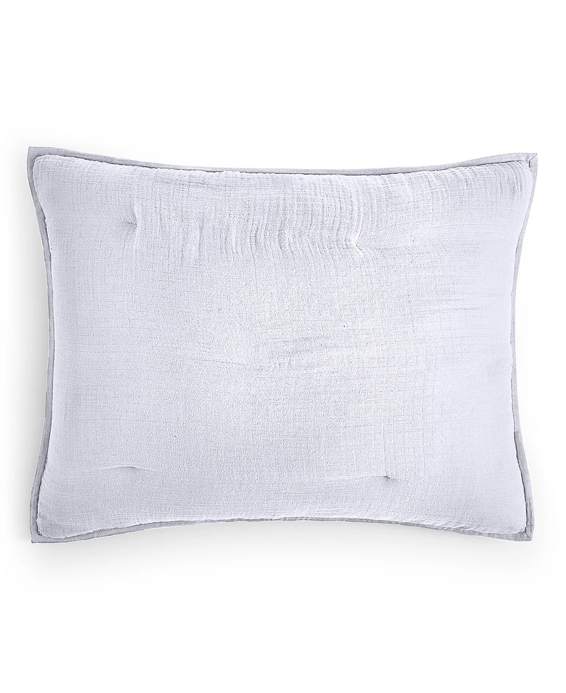 Oake Textured Gauze Sham, Standard, Created for Macy's