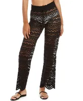 Miken Juniors' Scallop Hem Pants with Tassel Tie, Created for Macy's