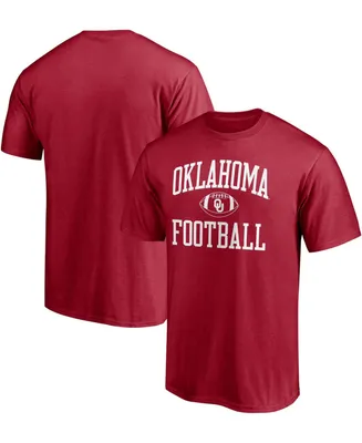 Men's Fanatics Crimson Oklahoma Sooners First Sprint Team T-shirt