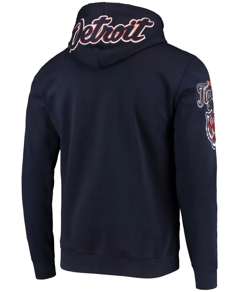 Men's Navy Detroit Tigers Team Logo Pullover Hoodie