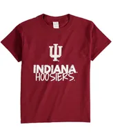 Big Boys Crimson Indiana Hoosiers Crew Neck T-shirt