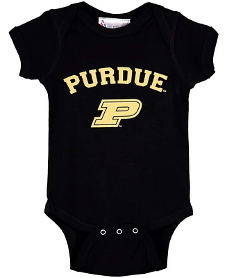 Infant Boys and Girls Black Purdue Boilermakers Arch Logo Bodysuit