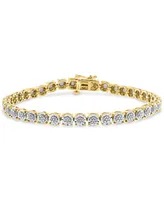 Effy Diamond Tennis Bracelet (1/4 ct. t.w.) Gold over Sterling Silver