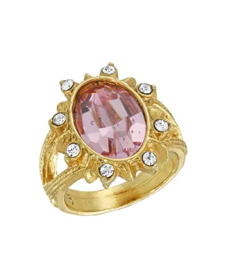2028 Crystal Oval Ring