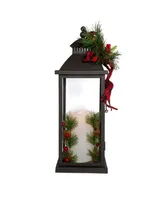 Kurt Adler 16.5" Battery-Operated Decorative Lantern with Candle