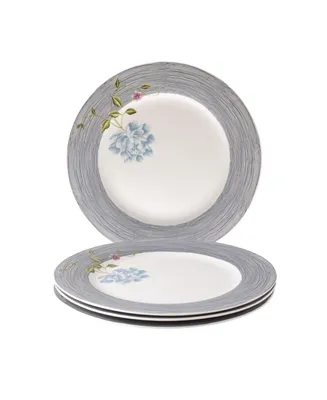 Laura Ashley Heritage Collectables Midnight Pinstripe Plates in Gift Box, Set of 4