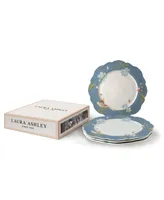 Laura Ashley Heritage Collectables Seaspray Uni Irregular Plates in Gift Box, Set of 4