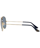 Ray-Ban Disney Unisex Polarized Sunglasses, RB3025 Aviator Mickey WDW50 58
