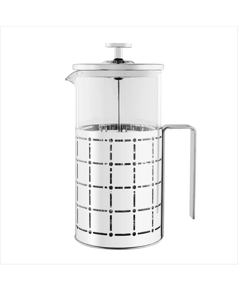 MELBOURNE Bamboo & Glass French Press Coffee Maker