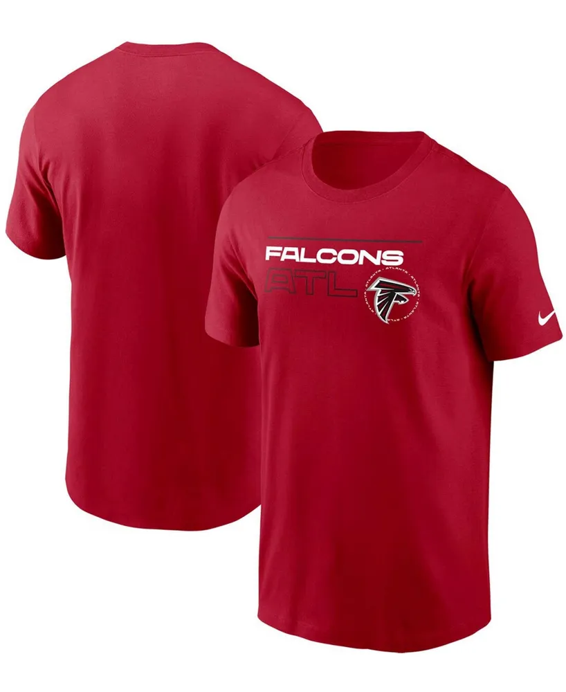 Men's Red Atlanta Falcons Broadcast Essential T-shirt