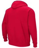 Men's Red Wisconsin Badgers Arch Logo 3.0 Pullover Hoodie