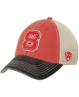 Men's Cream and Black Nc State Wolfpack Offroad Trucker Hat