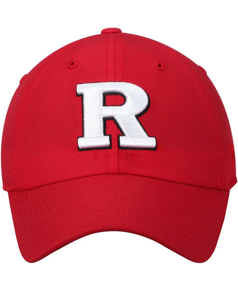 Men's Scarlet Rutgers Scarlet Knights Primary Logo Staple Adjustable Hat