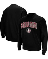 Colosseum Men's Florida State Seminoles Arch & Logo Tackle Twill Pullover Sweatshirt