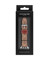 Coach Brown Canvas Strap 38/40/41mm Apple Watch Band