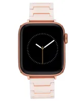 Anne Klein Women's Blush Ceramic Bracelet Compatible with 42/44/45/Ultra/Ultra 2 Apple Watch