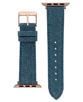 Anne Klein Women's Navy Consider It Pineapple Leather Band designed for Apple Watch 42mm (Series 1-3 only) & 44/45/46/49mm (Ultra & Ultra 2)