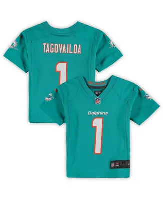 Toddler Boys and Girls Tua Tagovailoa Aqua Miami Dolphins Game Jersey