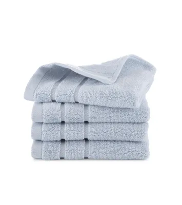 Clean Design Home x Martex Low Lint 4 Pack Supima Cotton Washcloths