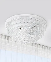 Lalia Home Crystal Glam 2 Light Ceiling Flush Mount, Pack of