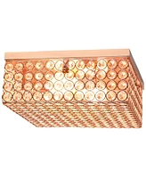 Lalia Home Glam 2 Light Square Flush Mount