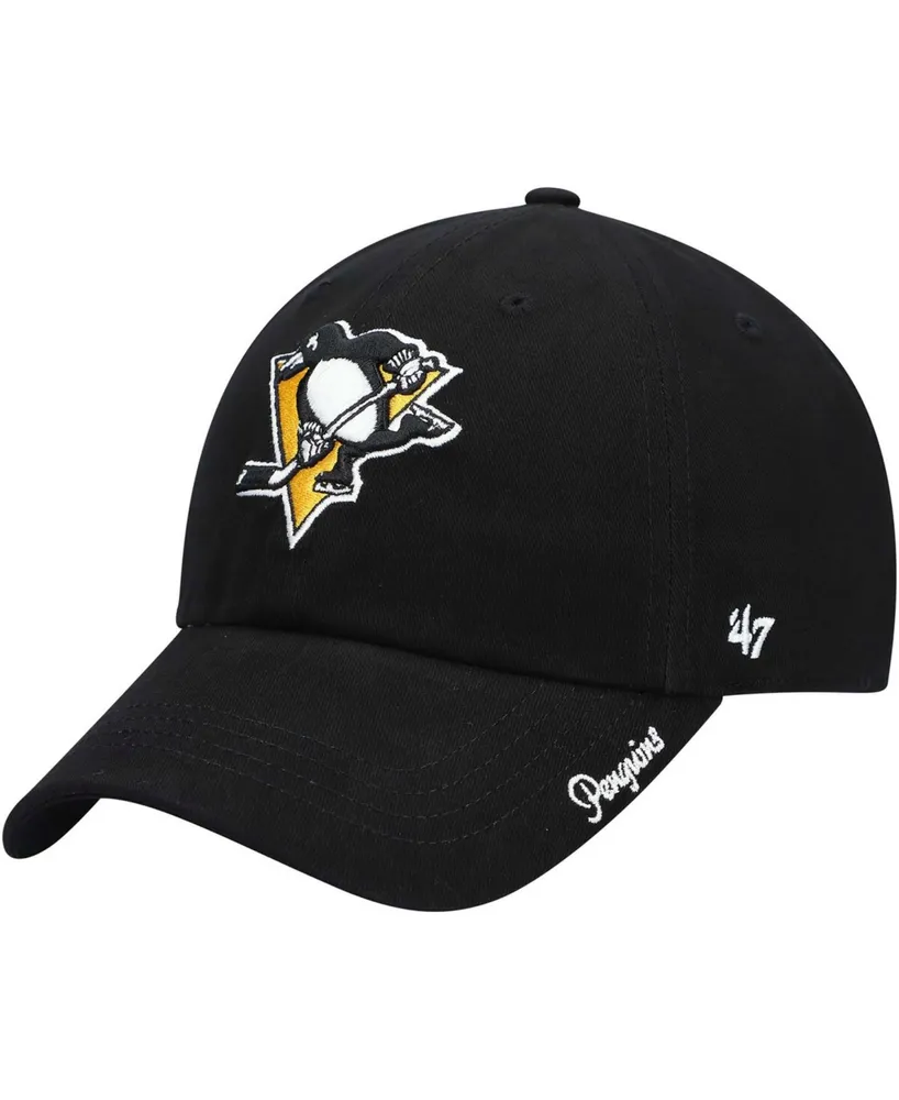 Women's Black Pittsburgh Penguins Team Miata Clean Up Adjustable Hat