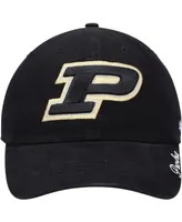 Women's Black Purdue Boilermakers Miata Clean Up Logo Adjustable Hat