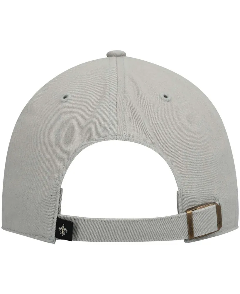 Men's Gray New Orleans Saints Clean Up Adjustable Hat