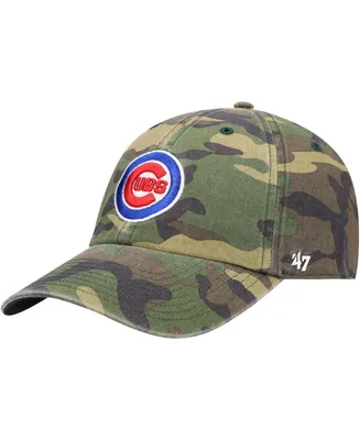 Men's Camo Chicago Cubs Team Clean Up Adjustable Hat