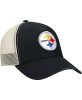 Men's Black Pittsburgh Steelers Flagship Mvp Snapback Hat