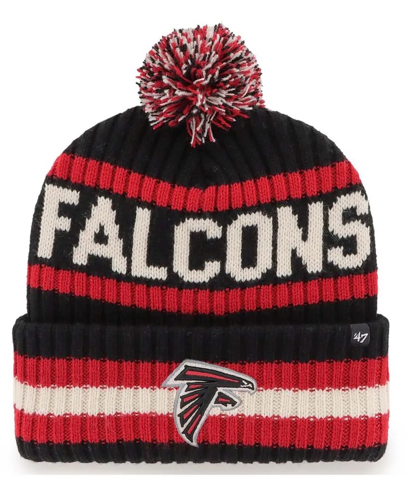 Men's Black Atlanta Falcons Bering Cuffed Knit Hat with Pom