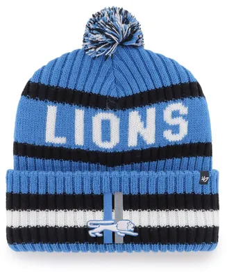 Men's Blue Detroit Lions Legacy Bering Cuffed Knit Hat with Pom