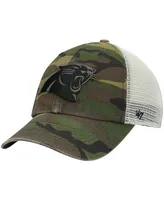 Men's Camo Carolina Panthers Branson Mvp Trucker Snapback Hat