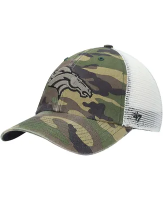 Men's Camo Denver Broncos Branson Mvp Trucker Snapback Hat