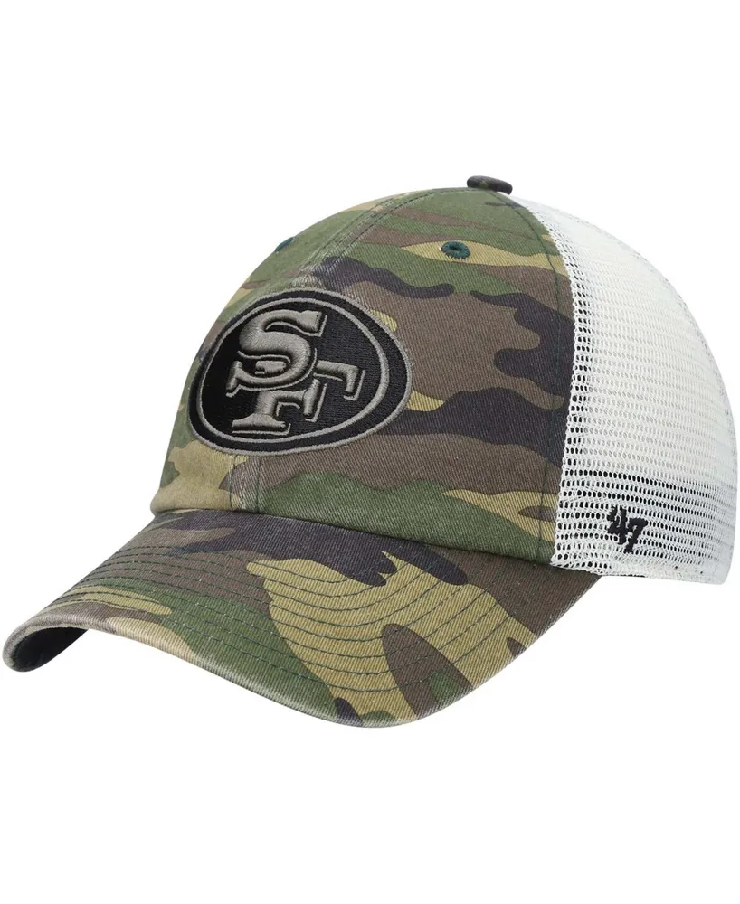 Men's '47 Camo San Francisco 49ers Branson Clean Up Trucker Hat