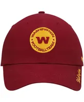 Women's Burgundy Washington Football Team Miata Clean Up Primary Adjustable Hat