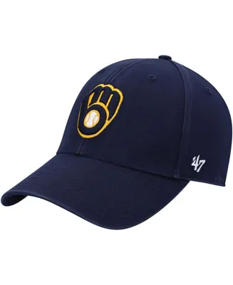 Men's Navy Milwaukee Brewers Legend Mvp Logo Adjustable Hat