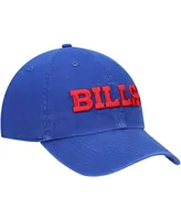 Men's Royal Buffalo Bills Clean Up Script Adjustable Hat
