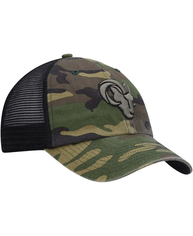 Men's Camo Los Angeles Rams Branson Mvp Trucker Snapback Hat
