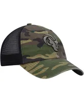 Men's Camo Los Angeles Rams Branson Mvp Trucker Snapback Hat