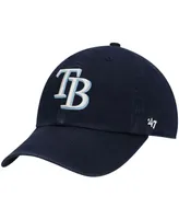 Boys Navy Tampa Bay Rays Team Logo Clean Up Adjustable Hat