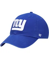 Boys Royal New York Giants Logo Clean Up Adjustable Hat