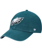 Boys Midnight Green Philadelphia Eagles Logo Clean Up Adjustable Hat