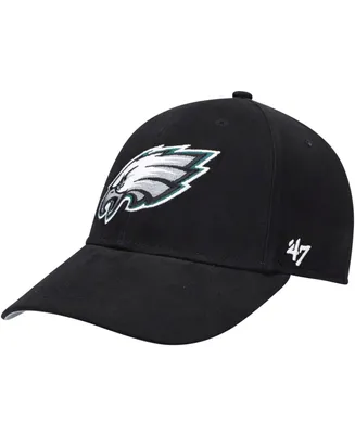 Boys Black Philadelphia Eagles Basic Secondary Mvp Adjustable Hat