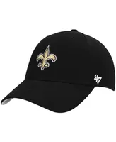 Boys Black New Orleans Saints Basic Mvp Adjustable Hat