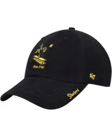 Women's Black Pittsburgh Steelers Miata Clean Up Legacy Adjustable Hat