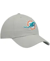 Men's Gray Miami Dolphins Clean Up Adjustable Hat