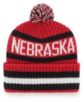 Men's Scarlet Nebraska Huskers Bering Cuffed Knit Hat with Pom